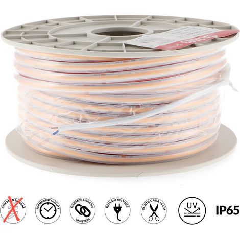 IluminaShop - Tira de LED 220V Cob Point 10W/m IP65  50 Metros IP65  Blanco Neutro 4000K (1/2)