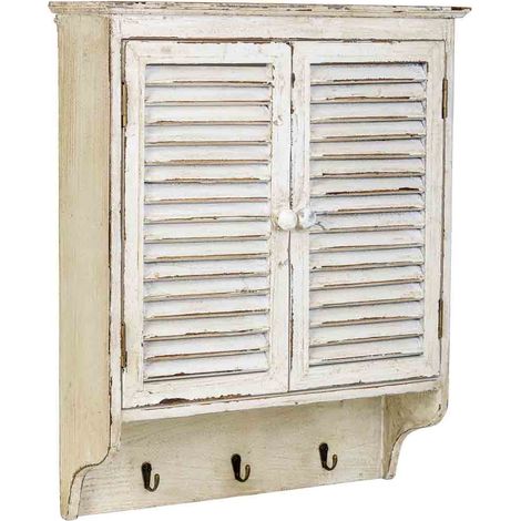 Armario de madera beige 54x17x67h cm