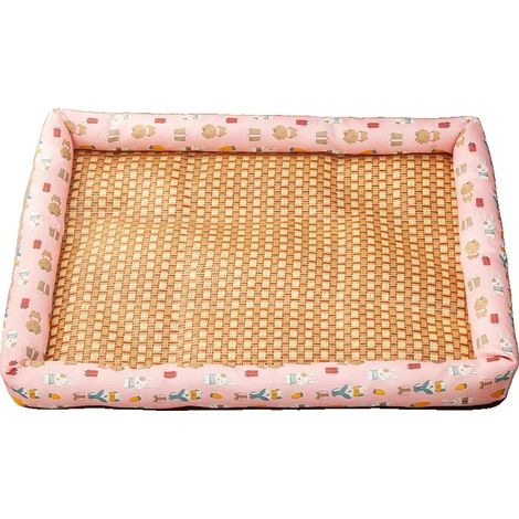 Tappetino rinfrescante, resistente all'umidità, facile da pulire, coniglietto rosa, L-60x45cm-c (1/2)