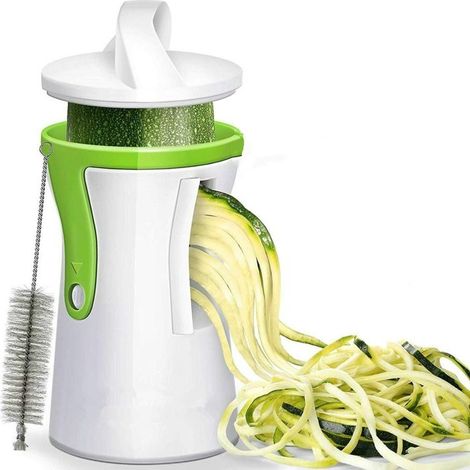 Essuie-glace rotatif de râpe de coupe d'entonnoir en spirale multifonctionnel de cuisine (1/5)