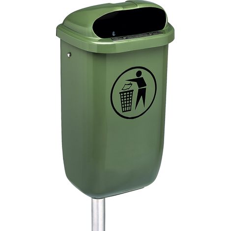 FRANKEL kaiserkraft, Poubelle en plastique, capacité 50 l, (1/2)