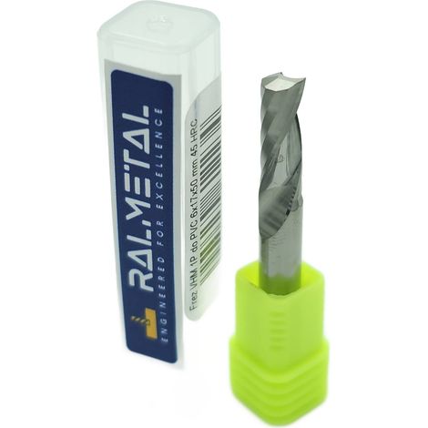 Fresa per legno in PVC CNC VHM 6 x 17 x 50 a 1 tagliente (1/3)