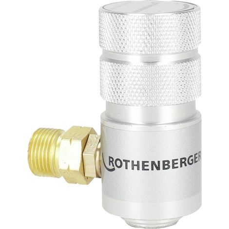 ROTHENBERGER Réducteur de pression pour MAPP et propane 7/16" EU 3/8" raccord de tuyau 0 - 2 bar SET - 1000000627