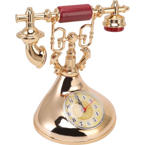 Réveil téléphonique vintage, unique, élégant et précis, idéal comme horloge de chevet pour la maison, un café ou un bureau (YF020 2).
