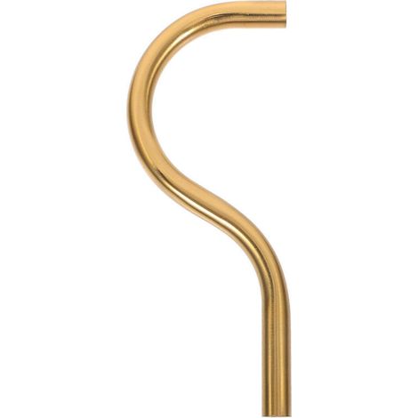 Tube de lampe courbé en fer durable avec extrémité filetée M10, tige de luminaire courbée filetée, pièce de rechange pour lampe (1/4)