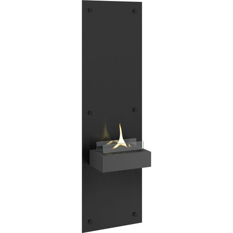 Caminetto da parete ricaricabile Alto Nero Tenderflame (1/3)