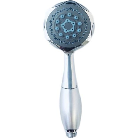 Douchette chromée anticalcaire douche hydromassante à 3 jets, ergonomique (1/3)