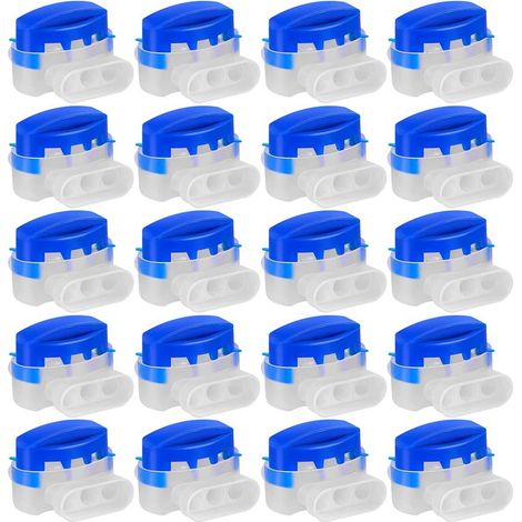 Lot de 20 connecteurs de câble étanches pour robot tondeuse – Compatibles Gardena Automower, Husqvarna, Robomow, Bosch, McCulloch, Worx et Viking (1/5)