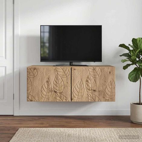 Wandmontierter TV-Schrank 59,5 x 31 cm Artisan-Eiche (1/5)