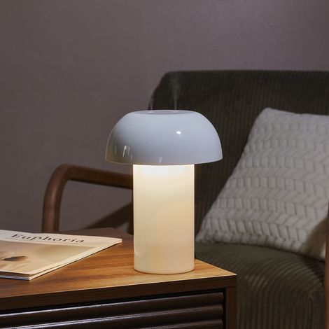Lampe et Diffuseur - HOME DECO FACTORY - Champignon - Blanc (1/5)
