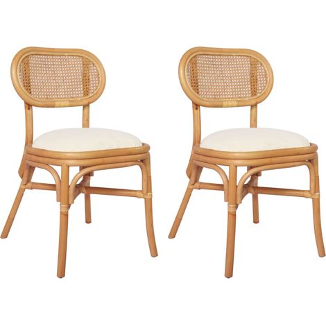 Lot de 2 chaises de salle à manger cuisine design classique lin CDS020667 (1/5)