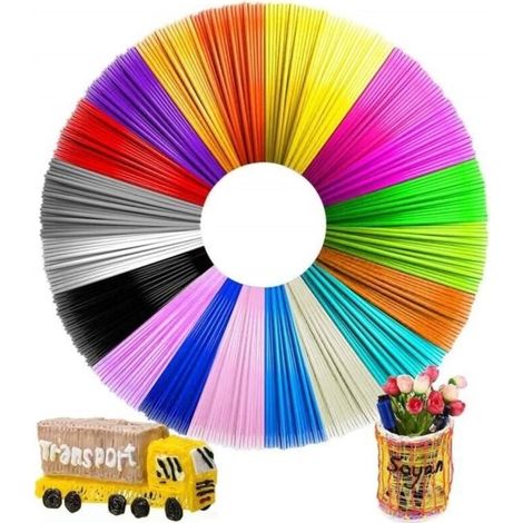 Filament PLA pour stylo 3D - 123 - 1.75mm - 5m - 20 couleurs (1/4)