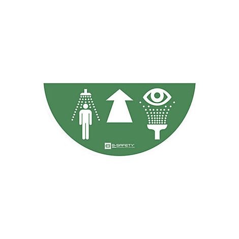 B-SAFETY  Segnaletica a pavimento per lavaocchi e docce di