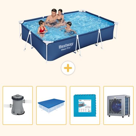 Bestway Bestway Steel Pro Rectangulaire - 300x201x66 cm - 5-pièces  S290 (1/5)