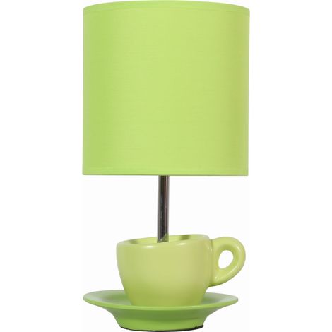 Lampada da tavolo Candellux Cynka 41-34830 verde E27 (1/2)