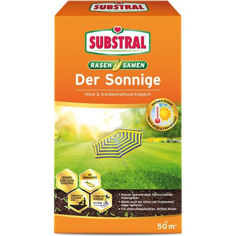 Substral – Semences de gazon Der Sonnige – Pour emplacements ensoleillés et secs, 1,125 kg pour 50 m² (1/4)