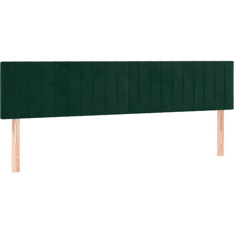 Têtes de lit Vert foncé 160x5x78/88 cm Velours (1/5)