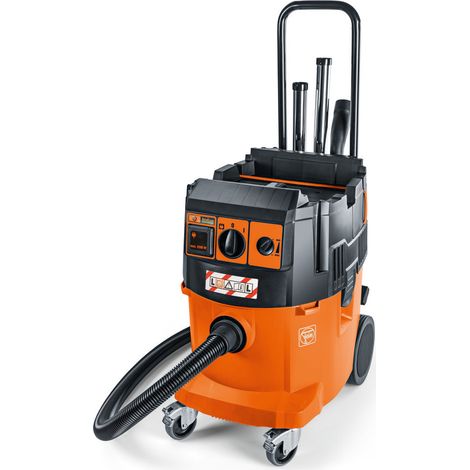 Fein – Aspirateur professionnel eau et poussière Dustex 35 LXAC – Puissance 1380W – Dépression 254 hPa – Capacité 35L – Nettoyage automatique du filtre - 92030060000