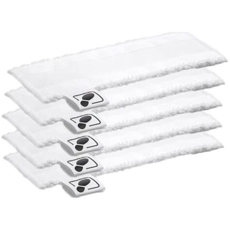 QORVA
-Lot de 5 Tampons en Tissu Microfibre pour Nettoyeur Vapeur EasyFix SC2 SC3 SC4 SC5.. (1/5)