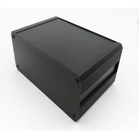Boîtier dissipateur RS PRO en Aluminium extrudé, 400 x 300 x 264mm, Noir IP40 ( Prix pour 1 )