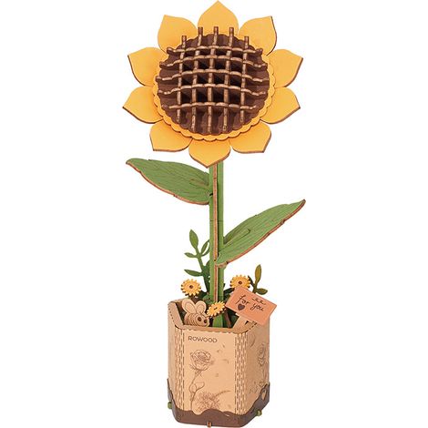 Ensemble de mini bouquets de fleurs artificielles, bloc cadeau, bloc de bouquet à composer soi-même (tournesol)-AquaForge (1/3)