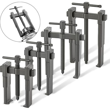 Pack de 4 Extractores de rodamientos externos de dos patas de 75, 100, 150 y 200 mm (1/4)