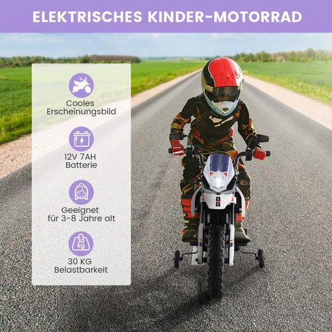 Elektrisches kindermotorrad mit stutzradern musik 12 v batterie