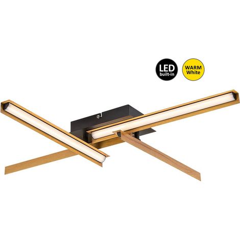 Plafoniera LED Rabalux Remiel 20W nero opaco 75cm 3000K (1/5)