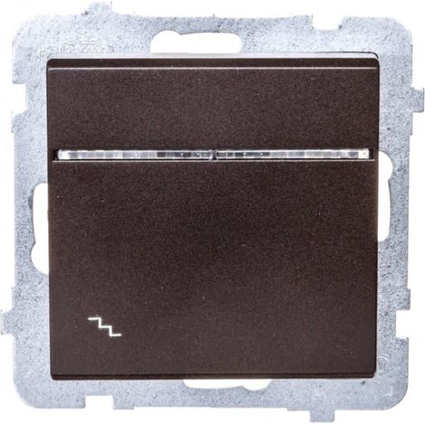 Sonata Treppenschalter mit Beleuchtung, schokoladenbraun-metallic ŁP-3RS/m/40
