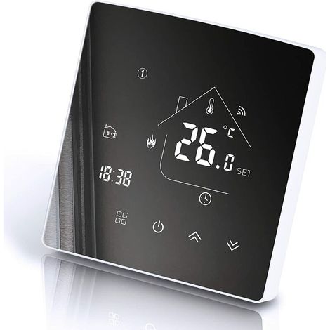 Beok Tuya Thermostat Intelligent Thermostat de Chauffage Thermostat d'ambiance Thermostat WiFi Thermostat pour Chauffage par Le Sol de chaudière à gaz/Eau Compatible avec Alexa, Google 3A TGR85WIFI (1/5)