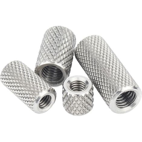 Écrous ronds moletés allongés en acier inoxydable 304 M3 M4 M5 M6 (1/5)