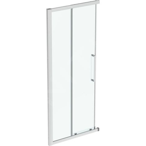 Ideal Standard i.Life - Porte de douche coulissante, deux battants, 1000 mm, silver bright / verre clair T4857EO (1/3)