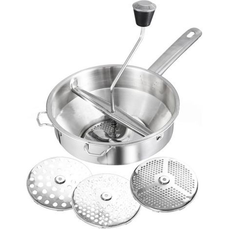 Mixeur Alimentaire en Acier Inoxydable Cuisine, Broyeur à Fruits et Légumes Sûr et Solide, pour Préparation Culinaire la Maison (1/5)