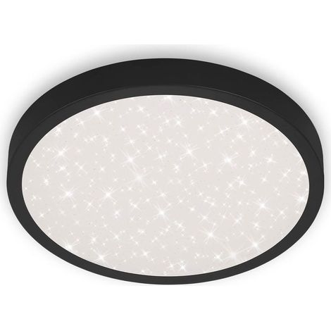 LED Deckenleuchte Sternenhimmel 24W schwarz Metall-Kunststoff Briloner