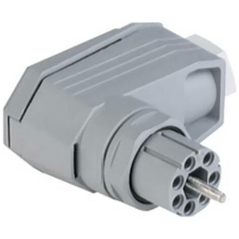 Hirschmann 931 435-106-1 Connecteur d'alimentation N femelle, coudé Nombre total de pôles: 6 + PE 5 A gris 1 pc(s) (1/5)