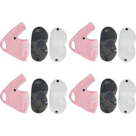 4 Pièces Cache-Cou Anti-UV avec Protection Oculaire pour Randonnée et Sports Extérieurs Rose (1/5)