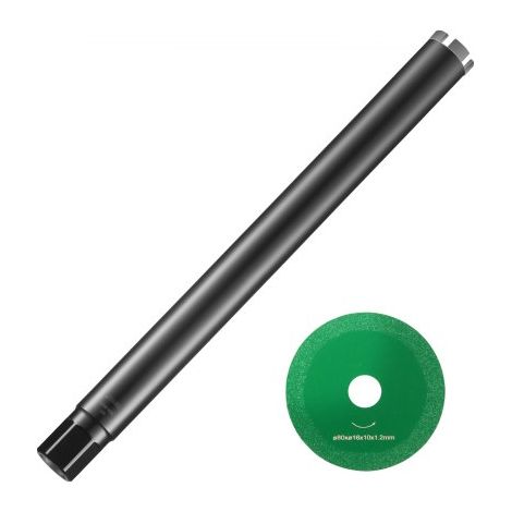 Diamantbohrkrone Kernbohrer, 50,8 mm Nass-Diamant-Kernbohrer, 355 mm Bohrtiefe Betonkernbohrer mit Sägeblatt, 1-1/4 Zoll-7 Innengewinde, Laserschweißen, Diamant-Nassbohrer für Betonziegel (1/5)