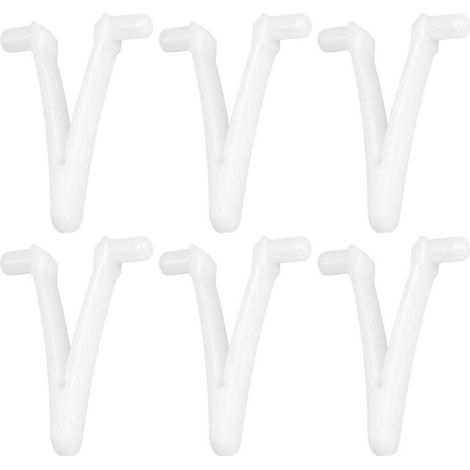 6pcs Piscine d'approvisionnement Papillon v Clip pour Piscine Spa Brosse Feuille râteau Feuille Skimmer tête d'aspirateur pour Nettoyage de Piscine (1/5)