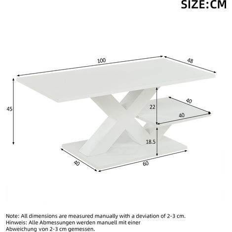 Modulares Sofa aus MDF in Weiß 100 x 48 x 45 cm HOMAIRE (1/5)