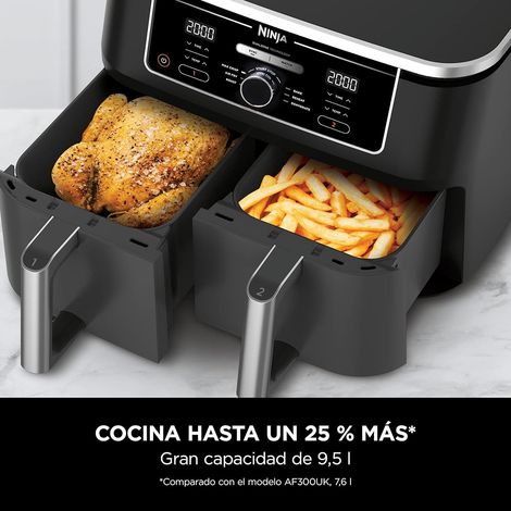 Ninja Foodi Max Dualzone AF400EU Freidora Negra 9.5L