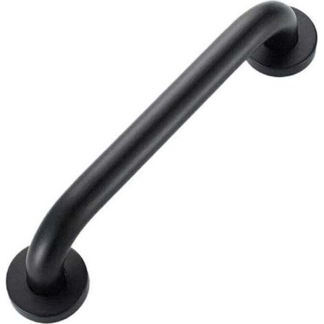 Noir 400mm Barre d'Appui Douche, Poignée de Douche de Sécurité, Barre d'Appui WC Handicapé, Barre de Soutien pour Toilette, Barre de Maintien Douche et WC (1/4)