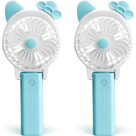 1 Mini ventilateur pliable, rechargeable, moteur sans balais, portable, bureau salon (1/5)