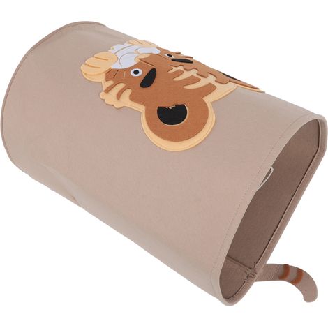 Extra großer Aufbewahrungskorb aus Filz (35 x 47 cm) mit Tigermuster, dick und verspielt, für Kinderspielzeug, diverse Kleinigkeiten und Schmutzwäsche. (1/5)