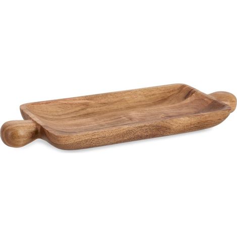 VASSOIO DECORATIVO AIMI LEGNO NATURALE H3,5