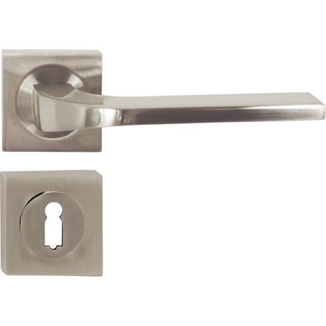 DOMINO Poignée de porte TIPO QR M9 BB Poignée avec rosace BB pour clé Nickel (1/5)