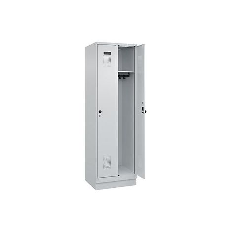 C+P Armadietto Evolo PLUS 2 scomparti grigio chiaro largh (1/2)