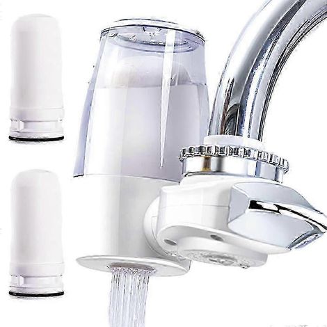 Un filtre pour robinet de cuisine à 8 étapes avec fonction anti-calcaire, deux cartouches filtrantes et un boîtier transparent garantit une eau pure. (1/5)