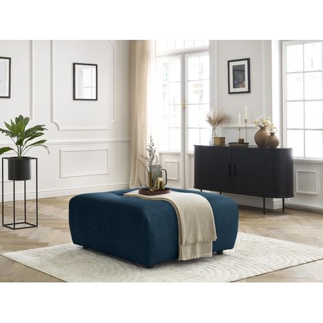 BOBOCHIC - Pouf ARSENE tissu velours Bleu (1/5)