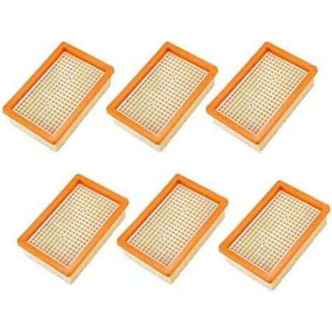 Confezione da 6 filtri per aspirapolvere Karcher MV4 MV5 MV6 WD4 WD5 WD6, parti di ricambio, filtro fegato