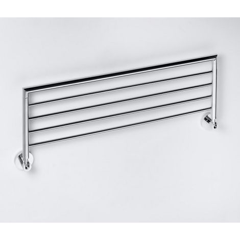 Porte-serviettes inclinable OMEGA laiton chromé 65,5x5,5x27cm (1/4)